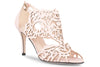 Blush laser cut wedding shoe