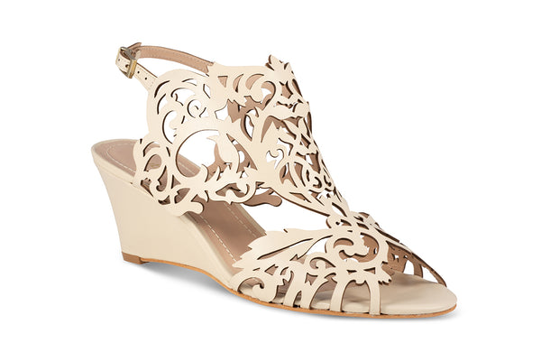 ivory wedding wedge