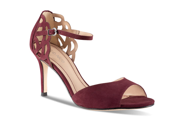 Burgundy heel